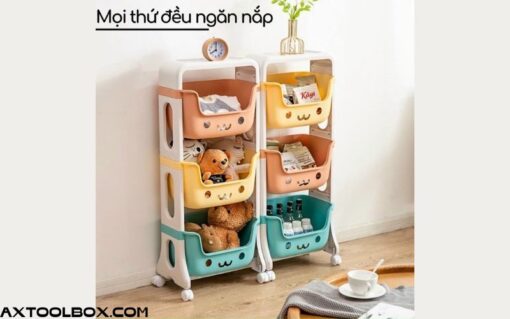 Kệ đồ chơi mini hình gấu cho bé